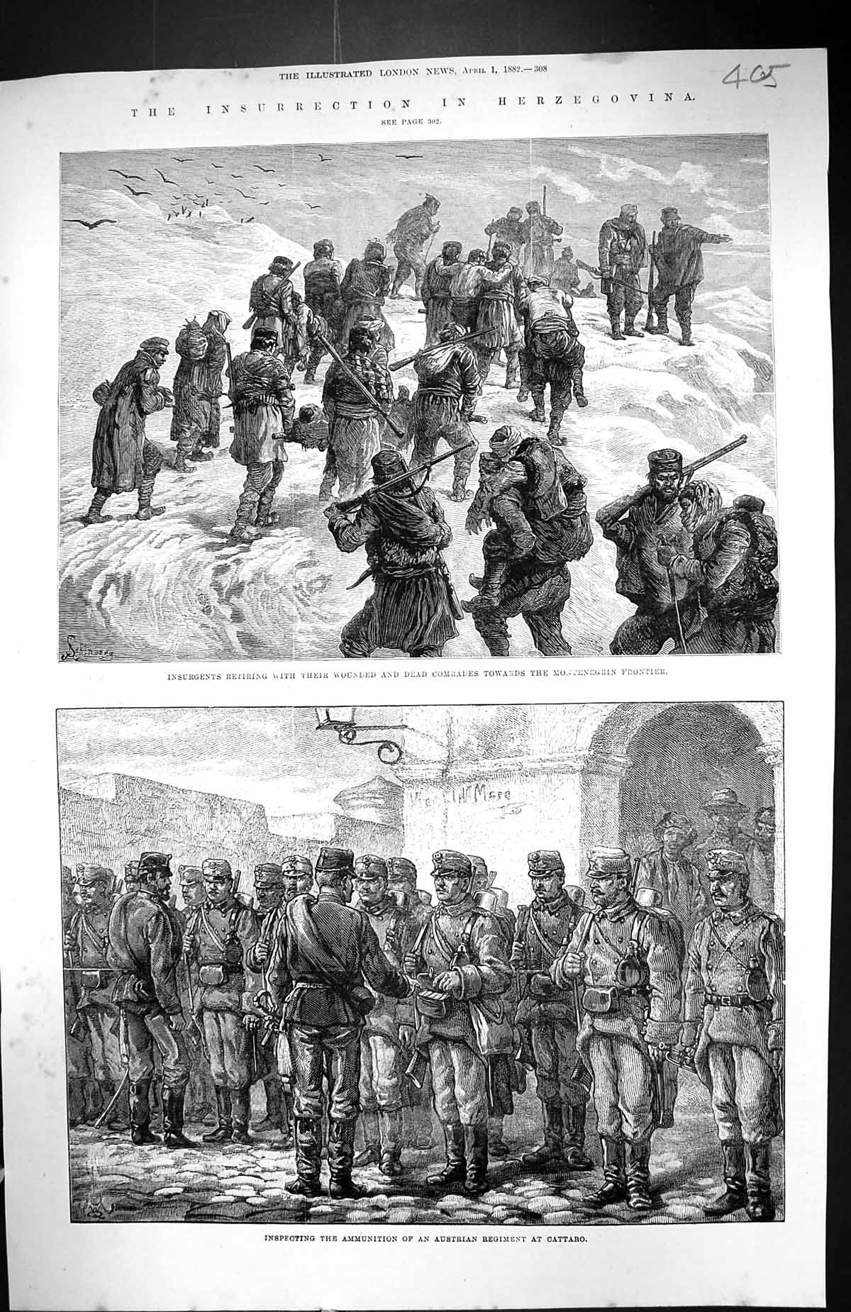 Old 1882 Insurgents Herzegovina Montenegrin Frontier Ammunition Austr Victorian