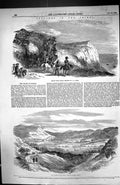 Old Print 1855 Crimea War Pass Poros Baidar Valley Mountains Siers Horse 19th