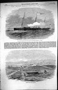 Old 1856 Southsea Castle Portsmouth Gun Boats Ships Flotilla Spithead Victorian