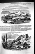 Old 1856 Crimea War View Alouchta Tchoufout Kaleh Horses William Rich Victorian