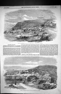 Old 1855 Interior Sebastopol Remains Greek Battery Fort Paul War Crow Victorian