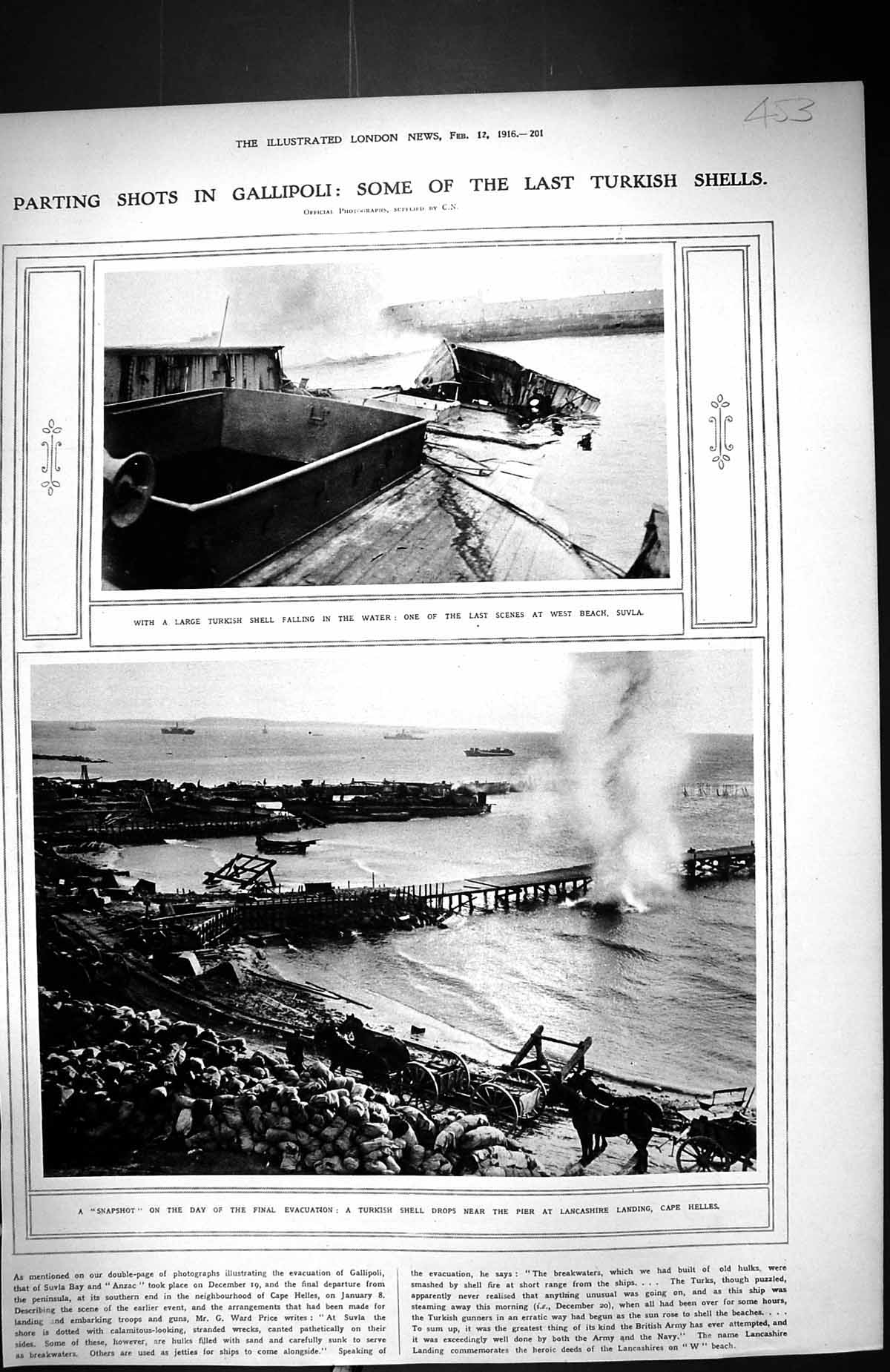 Old 1916 War Turkish Shell Beach Suvla Pier Lancashire Cape Helles Ga 20th