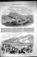 Old 1857 Valentia Bay Ships Boats Laying Atlantic Cable Lord Lieutena Victorian