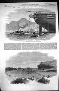 Old 1857 Laying Atlantic Cable Stern Ship Niagara Ballylarberg Strand Victorian