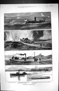 Old 1877 Torpedo Warfare Attacking Ship Submarine Mines Whitehead Pin Victorian