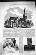 Old 1858 Church St. Mary Stoke Newington Font Bible Lady Inglis Ladie Victorian