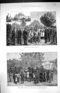 Antique Print 1882 Funeral Burke Scene Murders Phoenix Park Dublin Ireland 19th