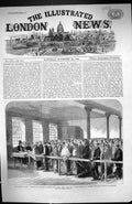 Old 1862 Cotton Famine Distributing Tickets Bread Soup Office Manches Victorian