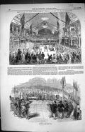 Old 1849 Christmas Festivities Manchester St. George Dragon Wassail B Victorian