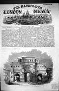 Old Print 1858 Gateway Leading Palace Square Kolapoor India Architecture 19th