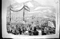 Old 1863 Opening People'S Park Dundee Procession Entering Baxter Park Victorian