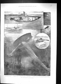 Old 1901 Submarine Boat Naval Warfare Holland Man-Of-War Ship Electri Victorian
