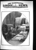 Old 1889 Sketch Dining Room Mr Bright One Ash Rochdale Puppy Dog Chai Victorian