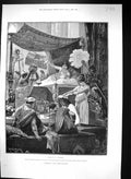 Antique Print 1889 Canton Woodville Scene Cleopatra Charmion Rider Haggard 19th