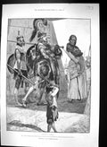 Antique Print 1889 Canton Woodville Scene Cleopatra Foster-Brother Haggard 19th