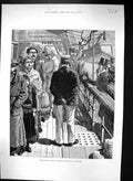 Old 1883 Cholera Egypt Quarantine Examination Ship Brindisi Fine Art Victorian