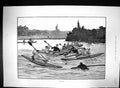 Original Old Antique Print 1883 Water Polo Sport River Boats Men Morant Cox
