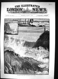 Old 1883 Scene Death Captain Webb Whirlpool Rapids River Niagara Hors Victorian
