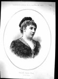 Antique Old Print 1883 Portrait Madame Marie Proze Prima Donna Beautiful Lady