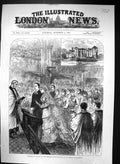 Old 1883 Scene Marriage Son Lord Selbourne Daughter Marquis Salisbury Victorian