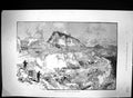 Original Old Antique Print 1884 Scene Works Panama Ship Canal Corrosita Hill