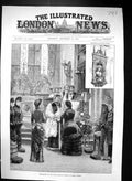Old 1884 Scene Christening Infant Baby Duke Albany Esher Church Overe Victorian