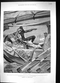 Old 1889 Canton Woodville Fine Art Scene Cleopatra Boat Romance Rider Victorian