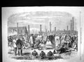 Old 1863 Meeting Settlers Maoris Native Village Napier Hawke'S Bay Ne Victorian