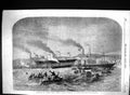 Antique Print 1856 Launch Iron Screw Ships Steam-Vessels Newcastle-On-Tyne 19th