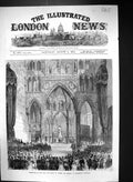Antique Print 1873 Coronation King Queen Sweden Norway Trondhjem Cathedral 19th