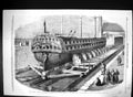 Old 1859 Patent Slipway Construction Cronstadt Russian Government Shi Victorian