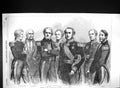 Old 1856 Naval Commanders Baltic Dundas Napier Lyons Hamelin Bruat Du Victorian