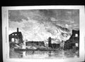 Old 1857 Fire Camden Town London Goods Station North-Western Railway Victorian