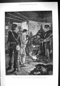 Old 1882 Woodville Fine Art Insurrection Herzegovina Prisoner Gendarm Victorian