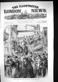 Old 1878 Great Disaster River Thames Dead Bodies Shore Woolwich Pier Victorian
