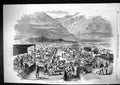 Old Print 1868 Abyssinia Expedition Water Tanks Zulla Siers Cattle Horse 19th