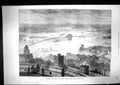 Old 1873 Floods Valley River Thames Round Tower Windsor Castle London Victorian