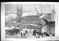 Old 1863 Charing-Cross Railway Works Iron Girder Bridge London Bridge Victorian