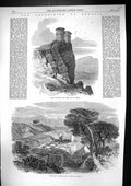 Old 1868 Abyssinia Expedition Castle Mai Wahiz Ad Abaga Ruins Greek C Victorian