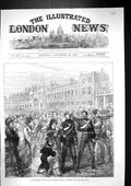 Antique Print 1873 Detachment Royal Artillery Leaving Woolwich GCoast Afric