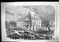 Old 1857 Majesty Queen Manchester Royal Procession Passing Infirmary Victorian