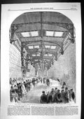 Old 1860 Luncheon Talbot Gallery Taking Possession Alton Towers Earl Victorian