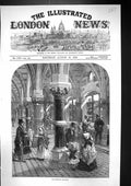 Antique Print 1872 Interior Brighton Aquarium People Architecture Fine Art 19th