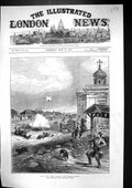 Antique Print 1877 War Street Scene Reni During Bombardment Siers Horse Pig