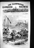Old Antique Print 1877 War Scene Watering Horses Under Difficulties Well 19th
