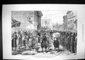 Old Print 1877 Crisis Turkey Extra Siers Procession Strengthen Street Gu 19th