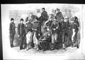 Original Old Antique Print 1866 War Costumes Officers Siers Italian Army Men