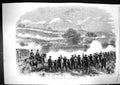 Old Antique Print 1860 War Second Position Attacking Force Siers Battle 19th
