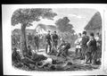 Old Print 1866 War Crown Prince Prussia Visiting Wounded Siers Battle Sa 19th