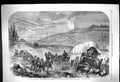 Old 1862 Civil War America Baggage Waggons Gun Carriages Army Potomac Victorian